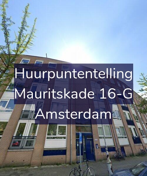 Foto gevel Huurpuntentelling voor Mauritskade 16-G, Amsterdam