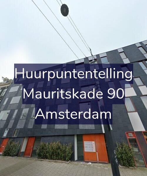 Foto gevel Huurpuntentelling voor Mauritskade 90, Amsterdam