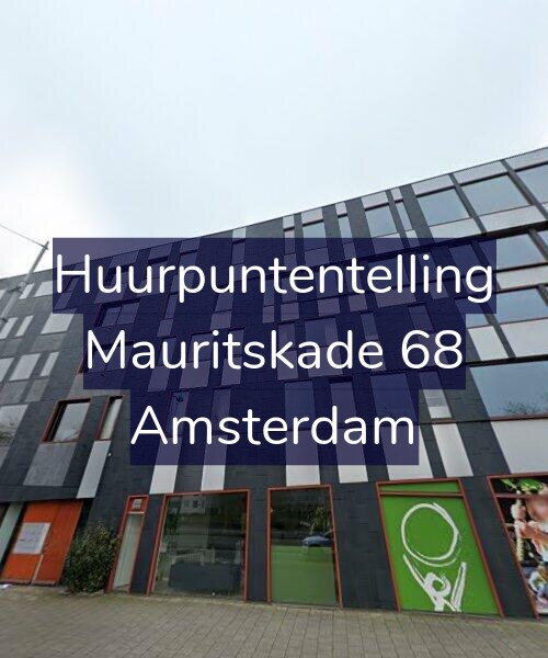 Foto gevel Huurpuntentelling voor Mauritskade 68, Amsterdam