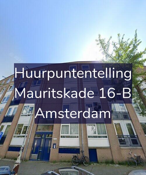 Foto gevel Huurpuntentelling voor Mauritskade 16-B, Amsterdam