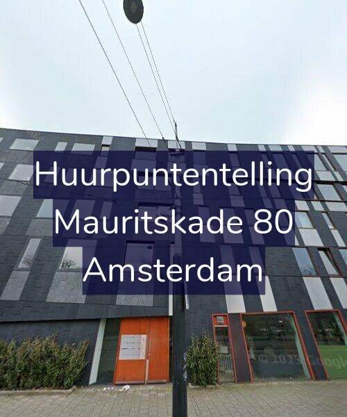 Foto gevel Huurpuntentelling voor Mauritskade 80, Amsterdam