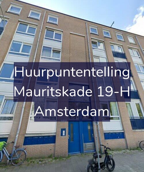 Foto gevel Huurpuntentelling voor Mauritskade 19-H, Amsterdam