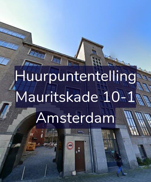 Foto gevel Huurpuntentelling voor Mauritskade 10-1, Amsterdam