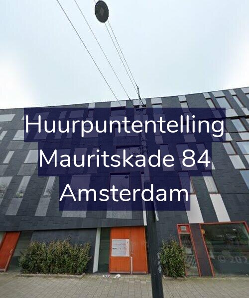Foto gevel Huurpuntentelling voor Mauritskade 84, Amsterdam