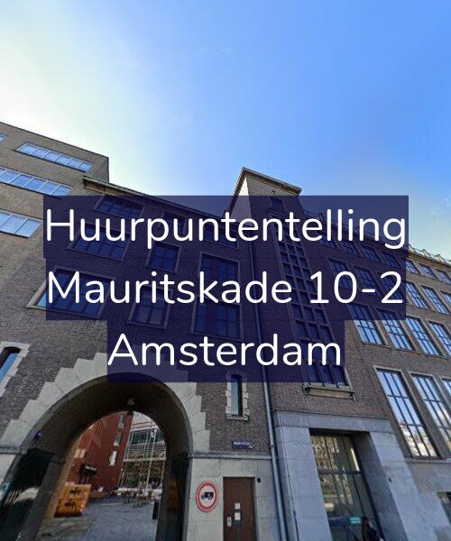 Foto gevel Huurpuntentelling voor Mauritskade 10-2, Amsterdam