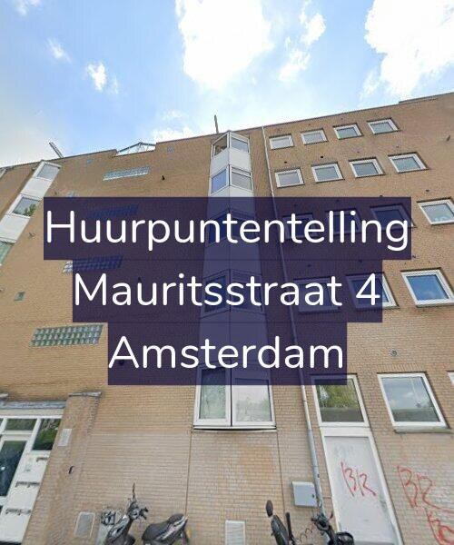 Foto gevel Huurpuntentelling voor Mauritsstraat 4, Amsterdam