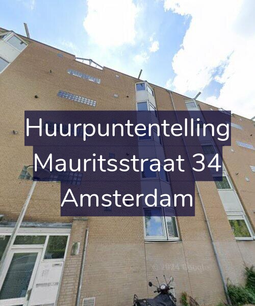 Foto gevel Huurpuntentelling voor Mauritsstraat 34, Amsterdam
