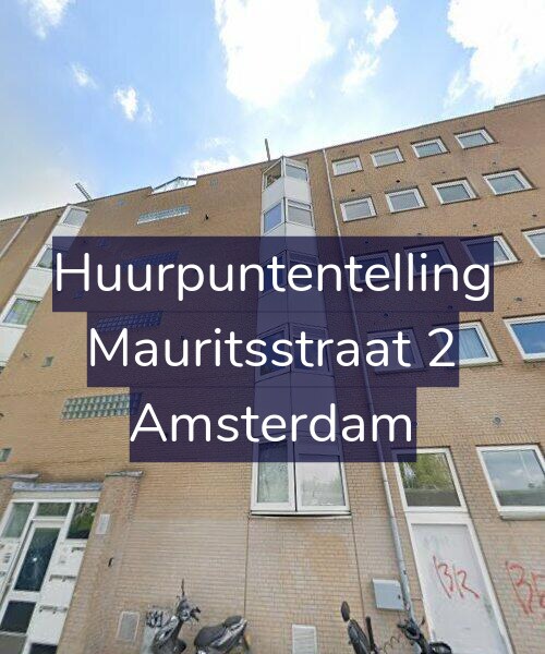 Foto gevel Huurpuntentelling voor Mauritsstraat 2, Amsterdam