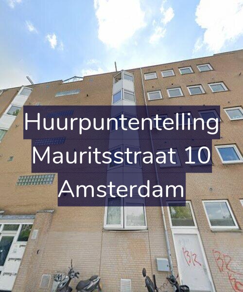 Foto gevel Huurpuntentelling voor Mauritsstraat 10, Amsterdam