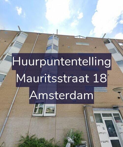 Foto gevel Huurpuntentelling voor Mauritsstraat 18, Amsterdam