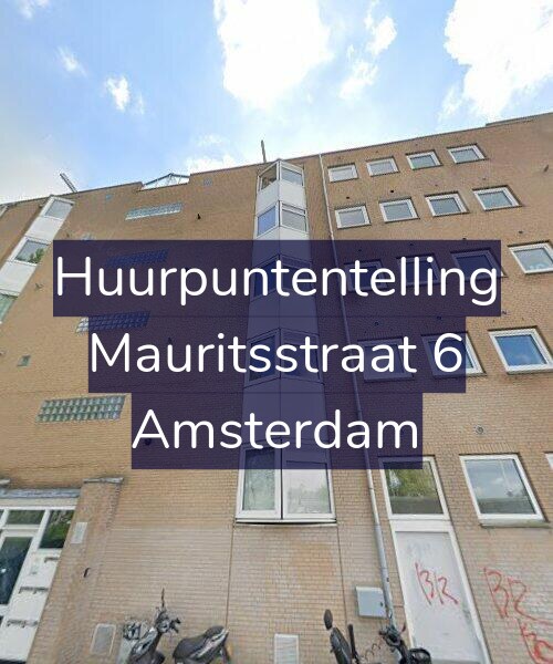 Foto gevel Huurpuntentelling voor Mauritsstraat 6, Amsterdam