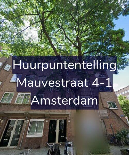 Foto gevel Huurpuntentelling voor Mauvestraat 4-1, Amsterdam