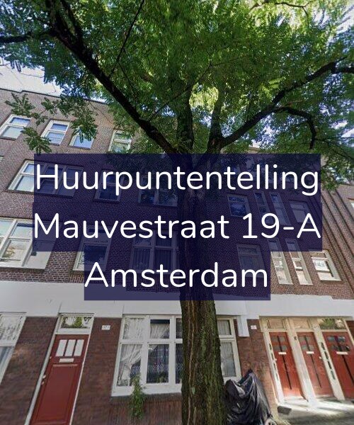 Foto gevel Huurpuntentelling voor Mauvestraat 19-A, Amsterdam