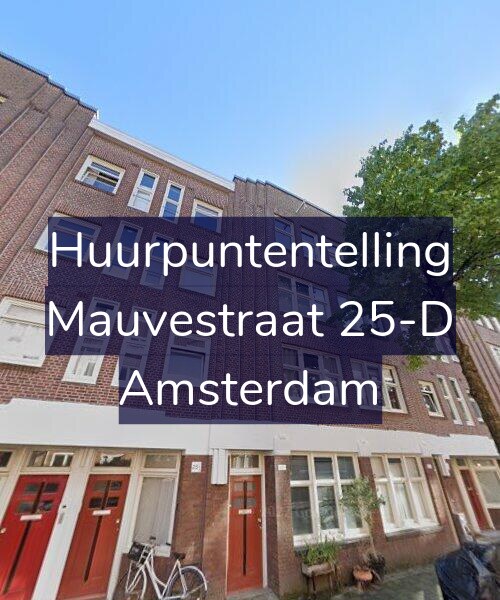 Foto gevel Huurpuntentelling voor Mauvestraat 25-D, Amsterdam