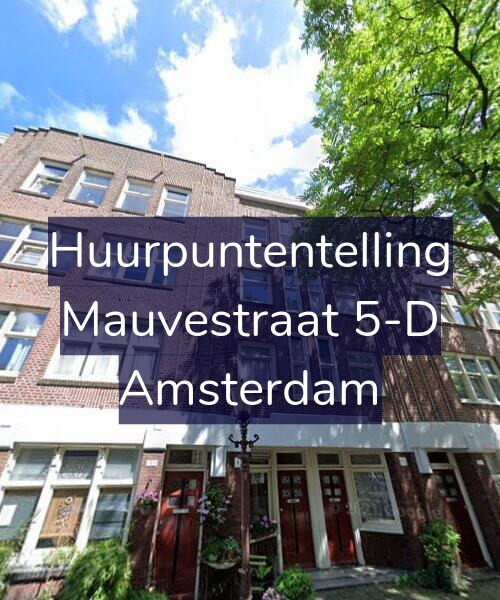 Foto gevel Huurpuntentelling voor Mauvestraat 5-D, Amsterdam