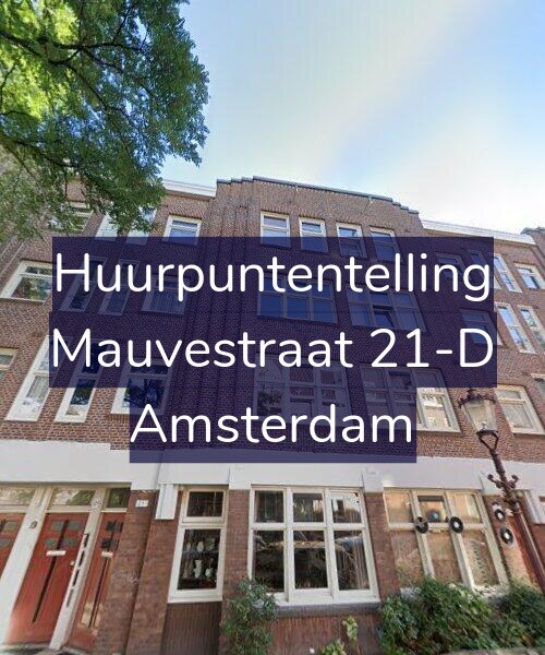 Foto gevel Huurpuntentelling voor Mauvestraat 21-D, Amsterdam