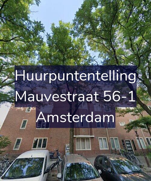 Foto gevel Huurpuntentelling voor Mauvestraat 56-1, Amsterdam