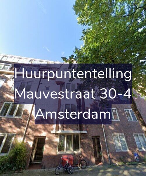 Foto gevel Huurpuntentelling voor Mauvestraat 30-4, Amsterdam