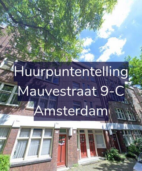 Foto gevel Huurpuntentelling voor Mauvestraat 9-C, Amsterdam
