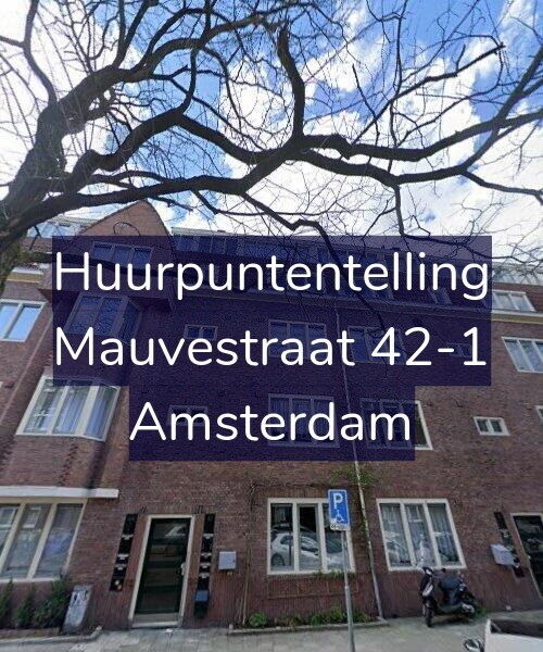 Foto gevel Huurpuntentelling voor Mauvestraat 42-1, Amsterdam