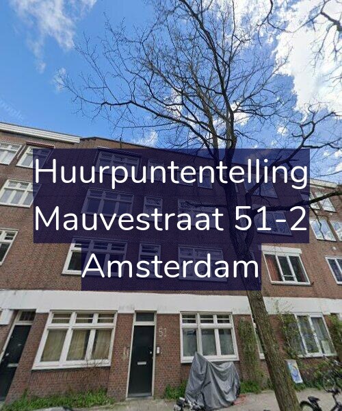 Foto gevel Huurpuntentelling voor Mauvestraat 51-2, Amsterdam