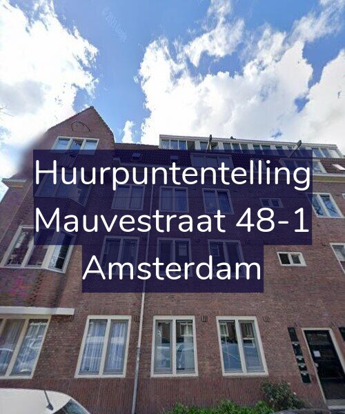 Foto gevel Huurpuntentelling voor Mauvestraat 48-1, Amsterdam