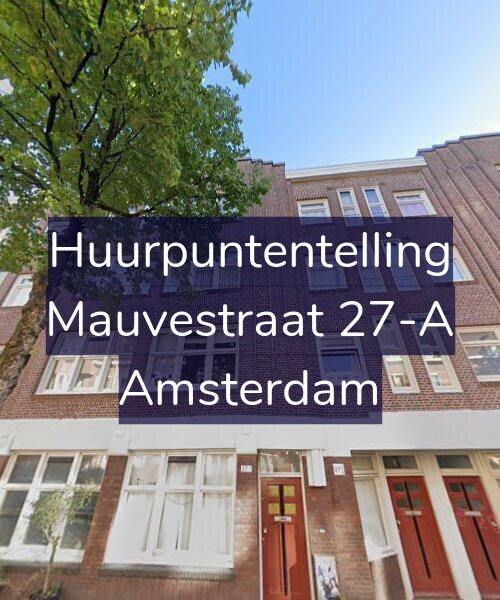 Foto gevel Huurpuntentelling voor Mauvestraat 27-A, Amsterdam