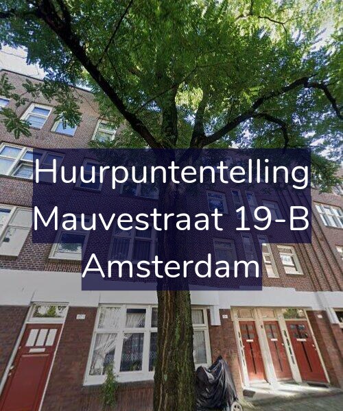 Foto gevel Huurpuntentelling voor Mauvestraat 19-B, Amsterdam