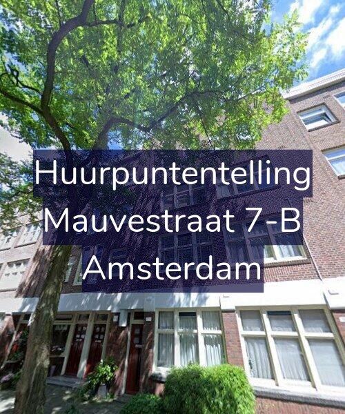 Foto gevel Huurpuntentelling voor Mauvestraat 7-B, Amsterdam