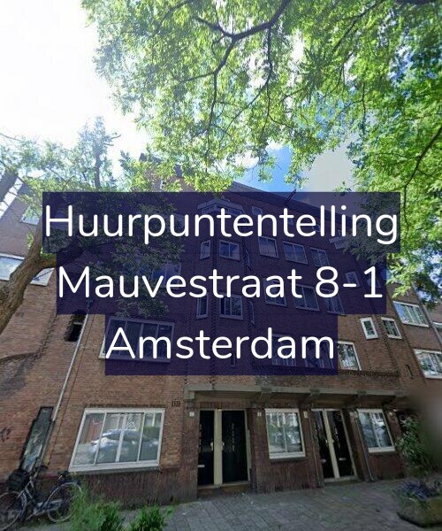 Foto gevel Huurpuntentelling voor Mauvestraat 8-1, Amsterdam
