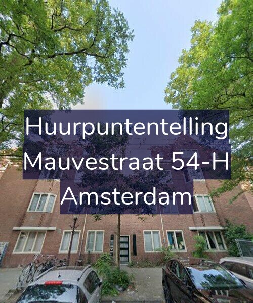 Foto gevel Huurpuntentelling voor Mauvestraat 54-H, Amsterdam