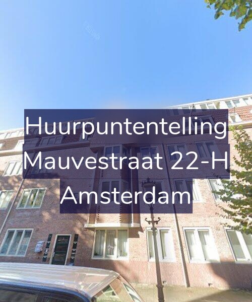 Foto gevel Huurpuntentelling voor Mauvestraat 22-H, Amsterdam