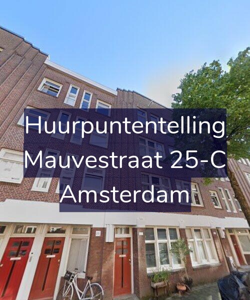 Foto gevel Huurpuntentelling voor Mauvestraat 25-C, Amsterdam