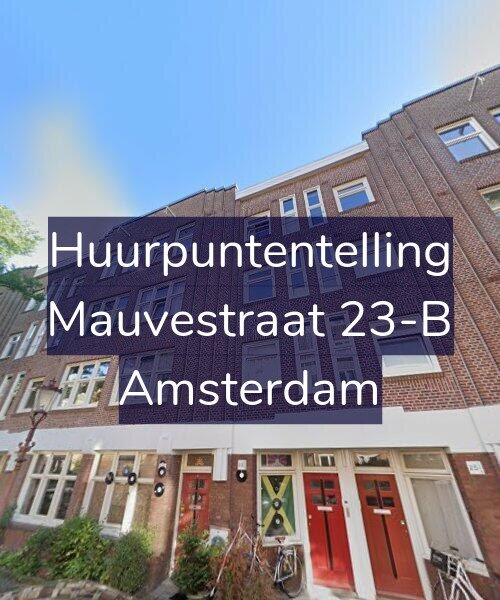 Foto gevel Huurpuntentelling voor Mauvestraat 23-B, Amsterdam