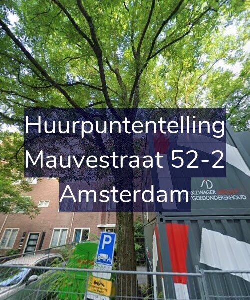 Foto gevel Huurpuntentelling voor Mauvestraat 52-2, Amsterdam