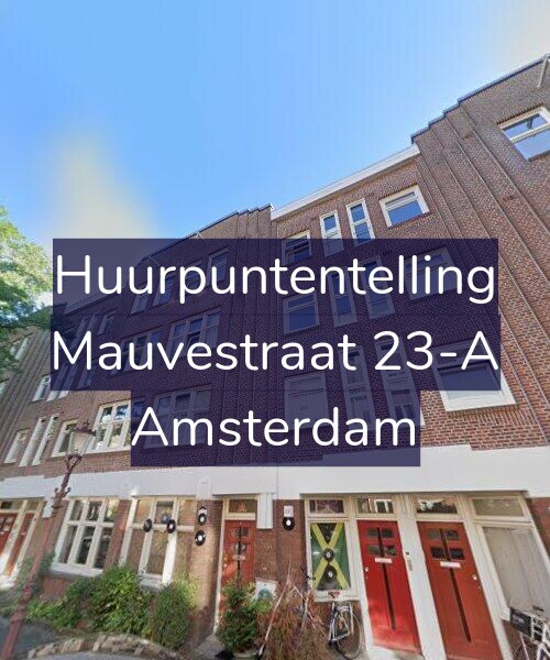 Foto gevel Huurpuntentelling voor Mauvestraat 23-A, Amsterdam