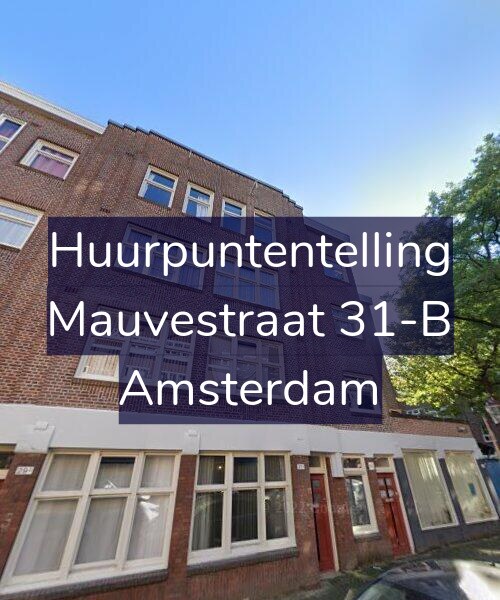 Foto gevel Huurpuntentelling voor Mauvestraat 31-B, Amsterdam