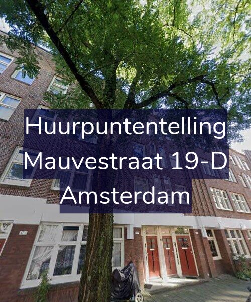 Foto gevel Huurpuntentelling voor Mauvestraat 19-D, Amsterdam