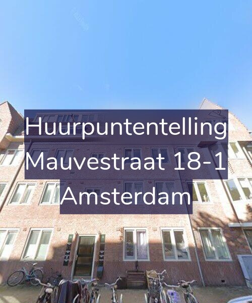 Foto gevel Huurpuntentelling voor Mauvestraat 18-1, Amsterdam