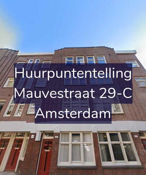 Foto gevel Huurpuntentelling voor Mauvestraat 29-C, Amsterdam