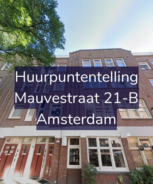 Foto gevel Huurpuntentelling voor Mauvestraat 21-B, Amsterdam