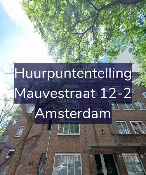 Foto gevel Huurpuntentelling voor Mauvestraat 12-2, Amsterdam