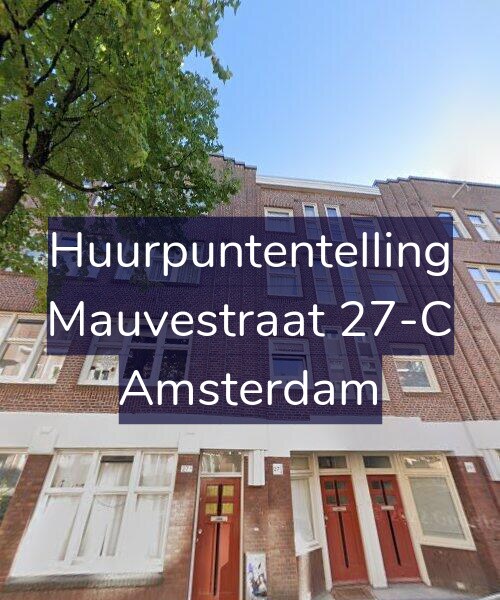 Foto gevel Huurpuntentelling voor Mauvestraat 27-C, Amsterdam