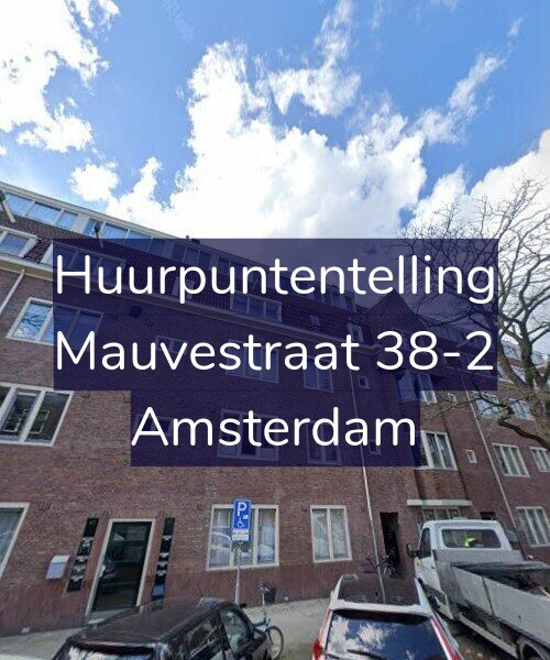 Foto gevel Huurpuntentelling voor Mauvestraat 38-2, Amsterdam