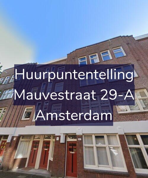 Foto gevel Huurpuntentelling voor Mauvestraat 29-A, Amsterdam