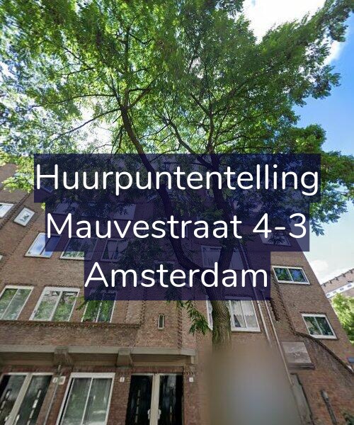 Foto gevel Huurpuntentelling voor Mauvestraat 4-3, Amsterdam