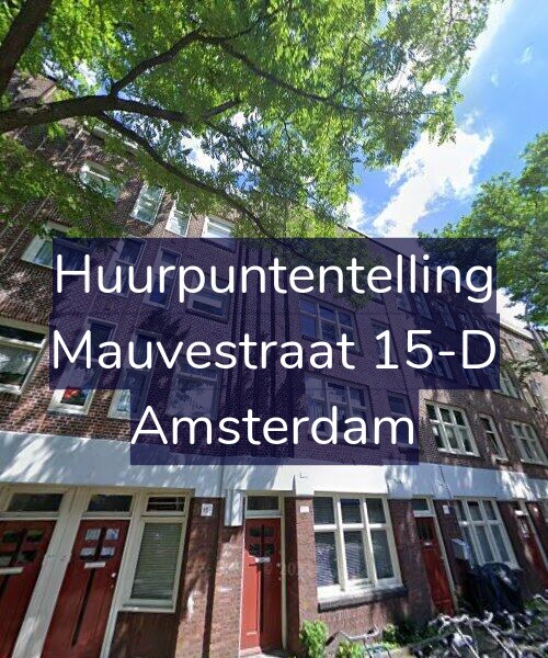 Foto gevel Huurpuntentelling voor Mauvestraat 15-D, Amsterdam