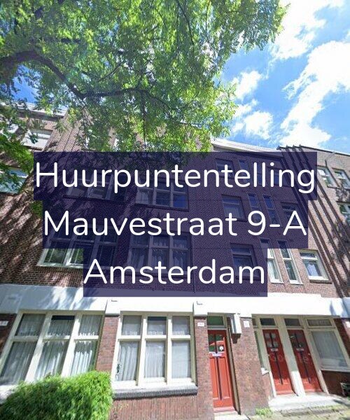 Foto gevel Huurpuntentelling voor Mauvestraat 9-A, Amsterdam
