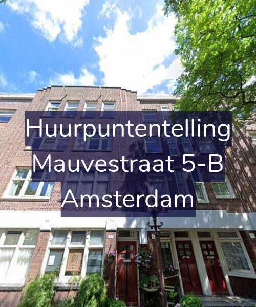 Foto gevel Huurpuntentelling voor Mauvestraat 5-B, Amsterdam