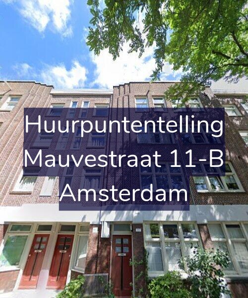 Foto gevel Huurpuntentelling voor Mauvestraat 11-B, Amsterdam